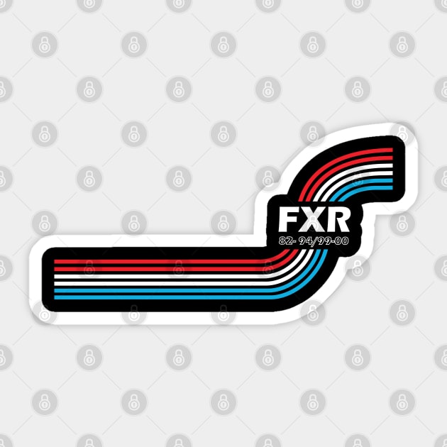 FXR- red white and blue T-Shirt FTF Sticker by the_vtwins